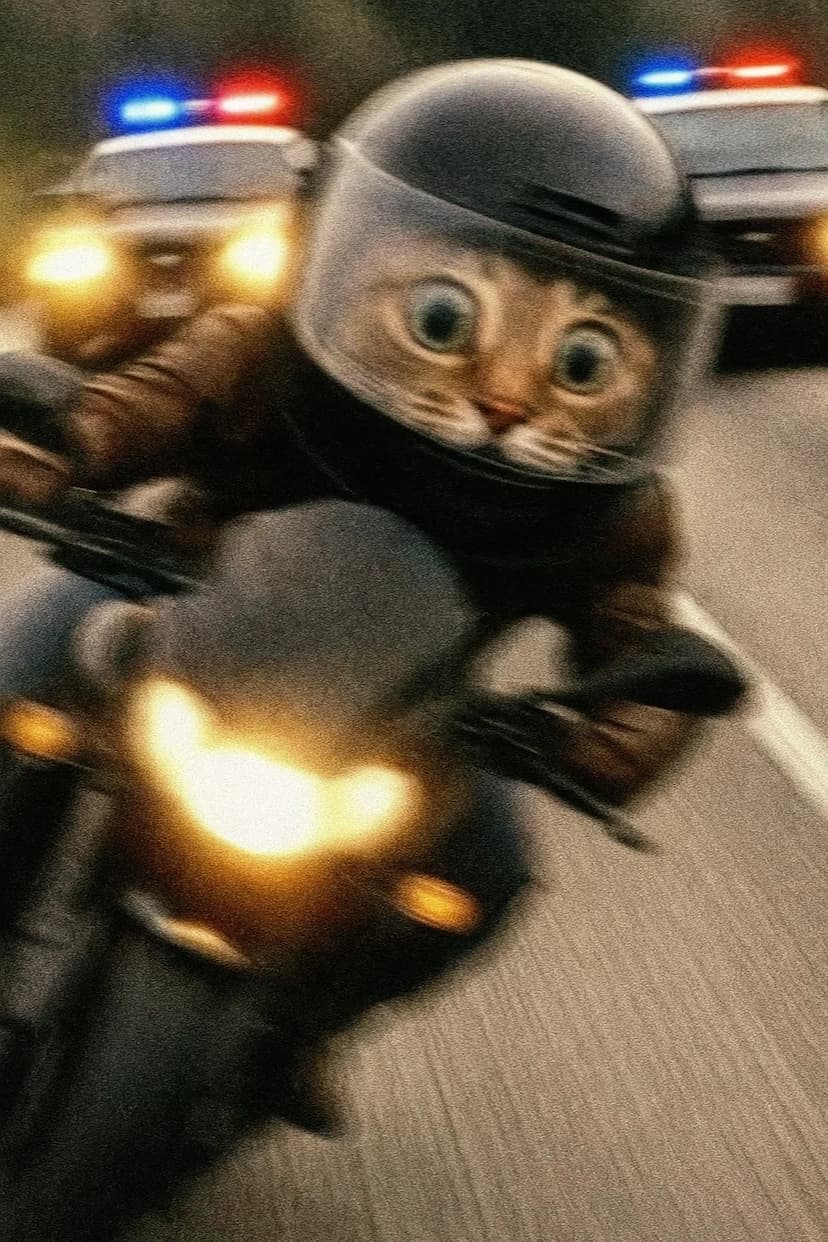 Cat in helmet